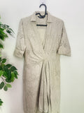 Kalki Koechline * MAX- Beige Eyelet Wrap Dress