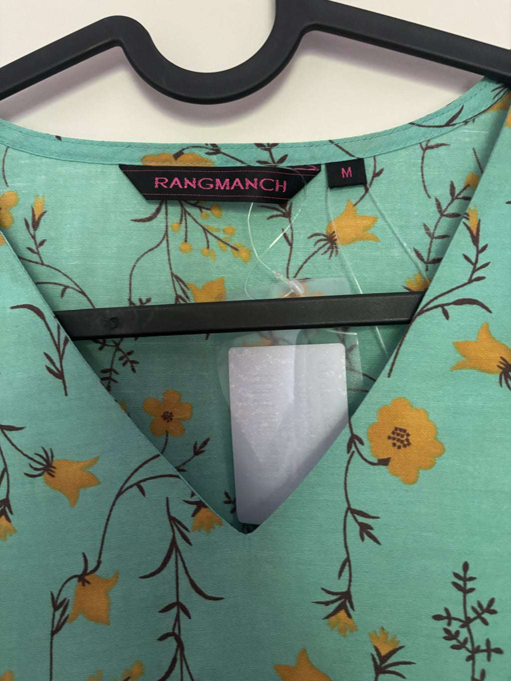 Teal Floral Kurta