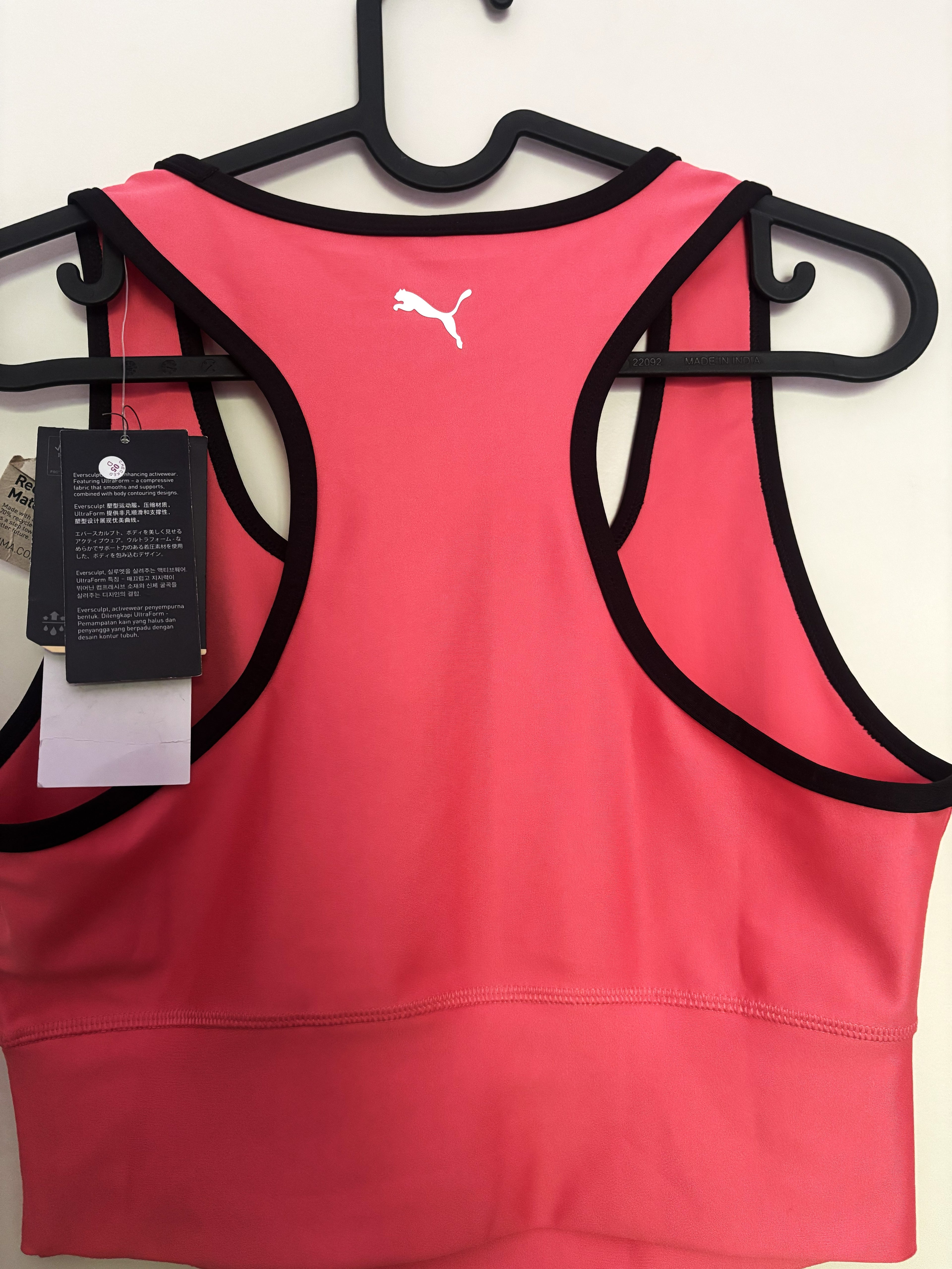Puma 75 Years In Sport Racerback Crop Top – Hot Pink
