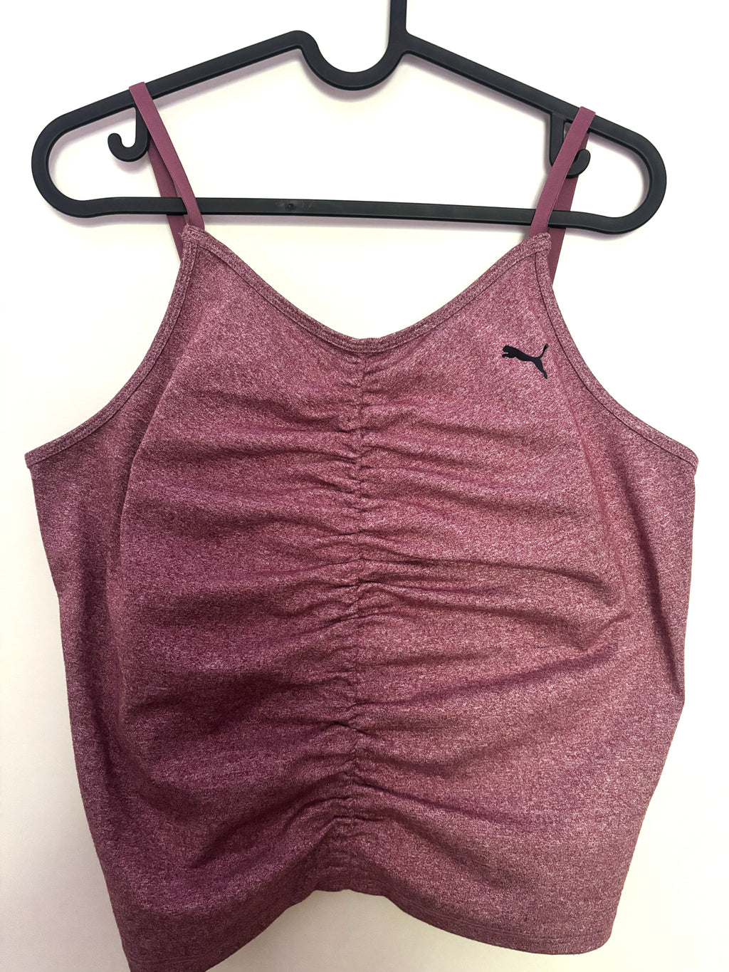 Puma DryCell Ruched Cami Crop Top – Mauve