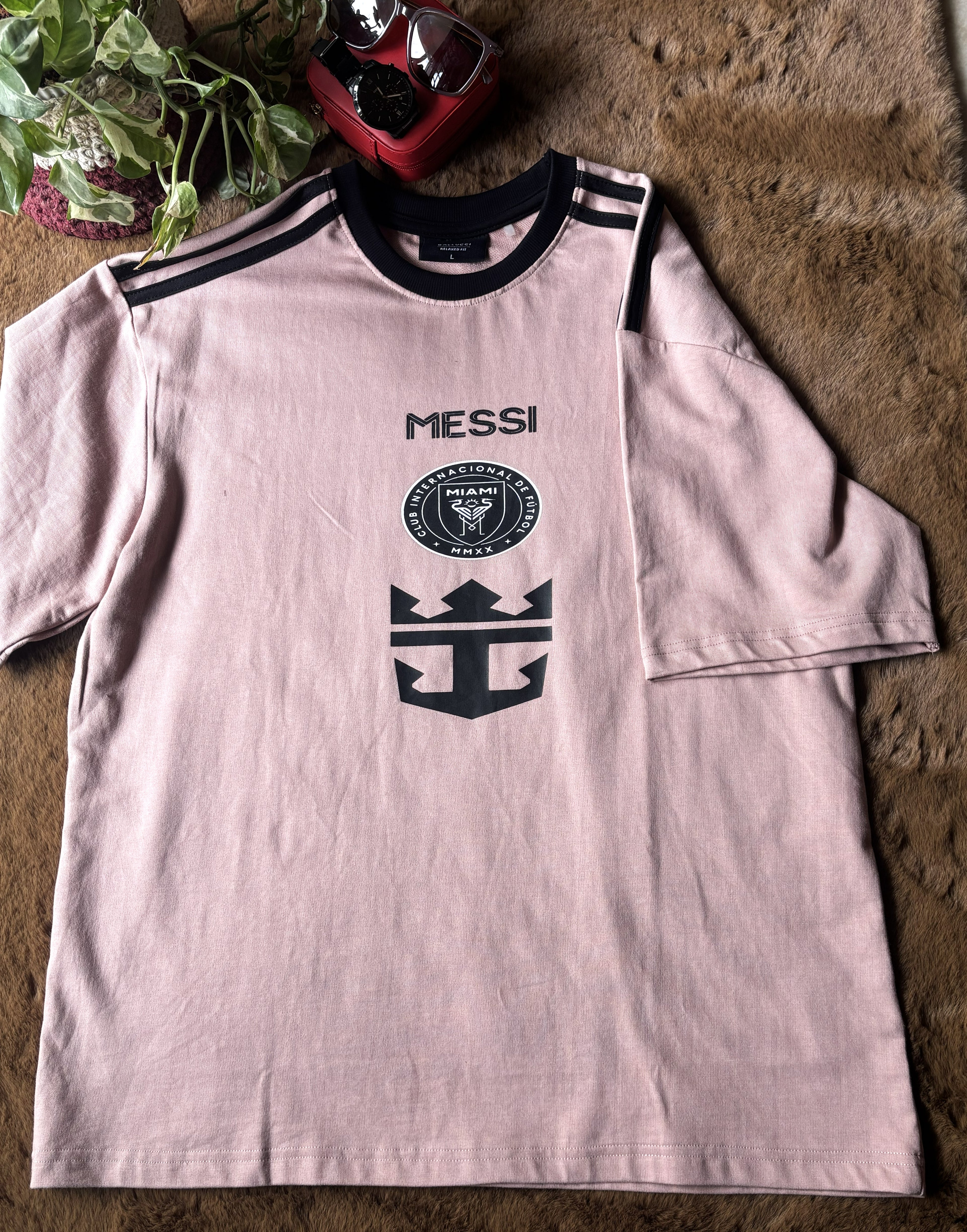 BALLUCI MESSI INTER MIAMI T-SHIRT — PALE PINK