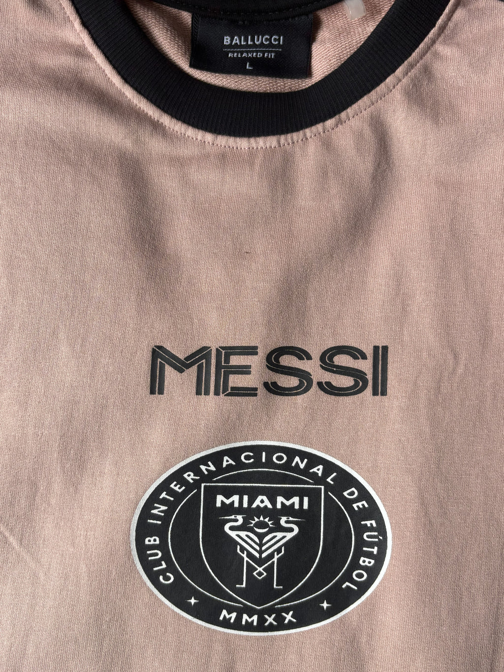 BALLUCI MESSI INTER MIAMI T-SHIRT — PALE PINK