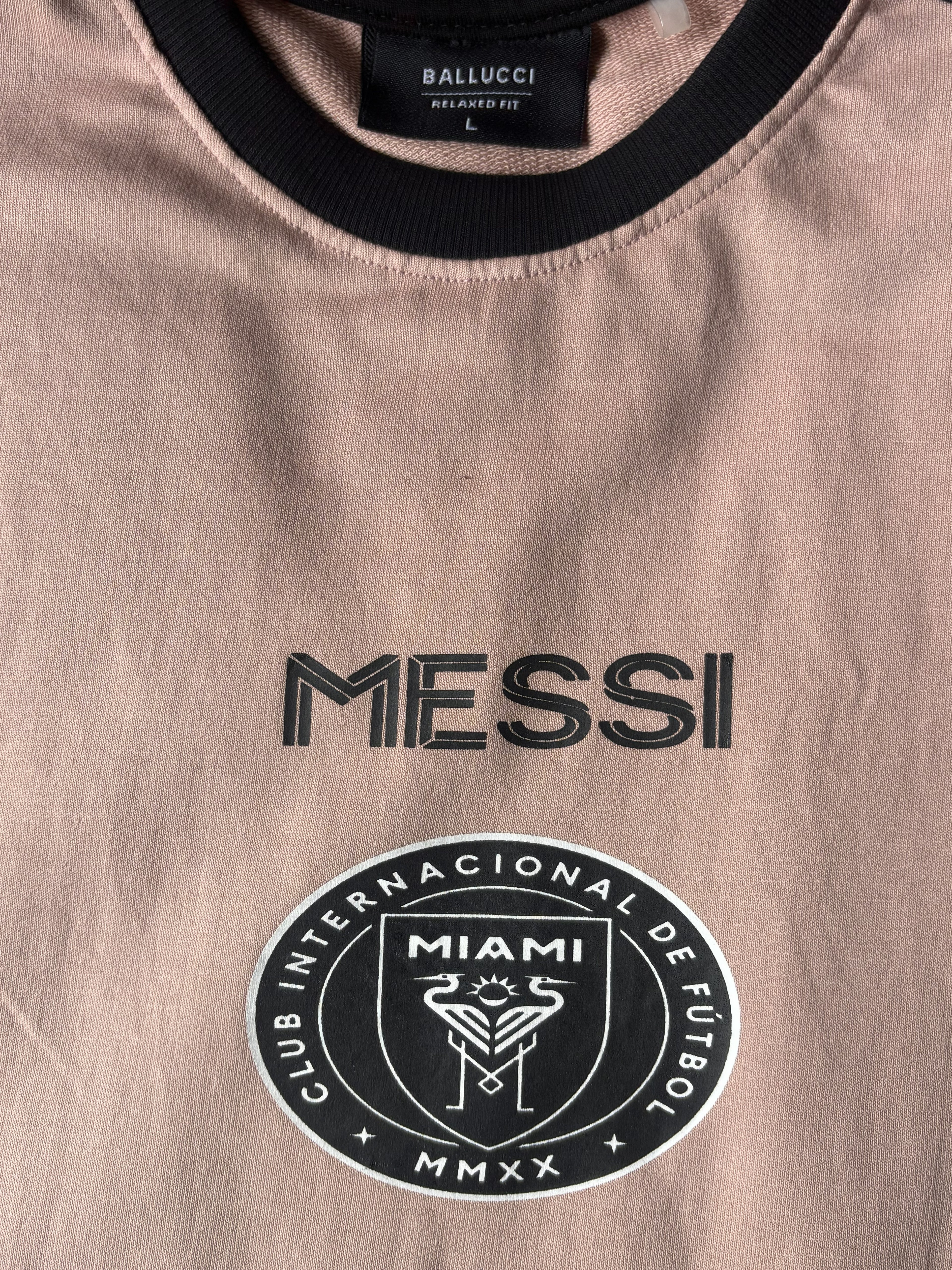 BALLUCI MESSI INTER MIAMI T-SHIRT — PALE PINK