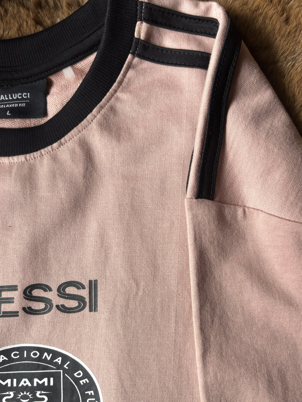 BALLUCI MESSI INTER MIAMI T-SHIRT — PALE PINK