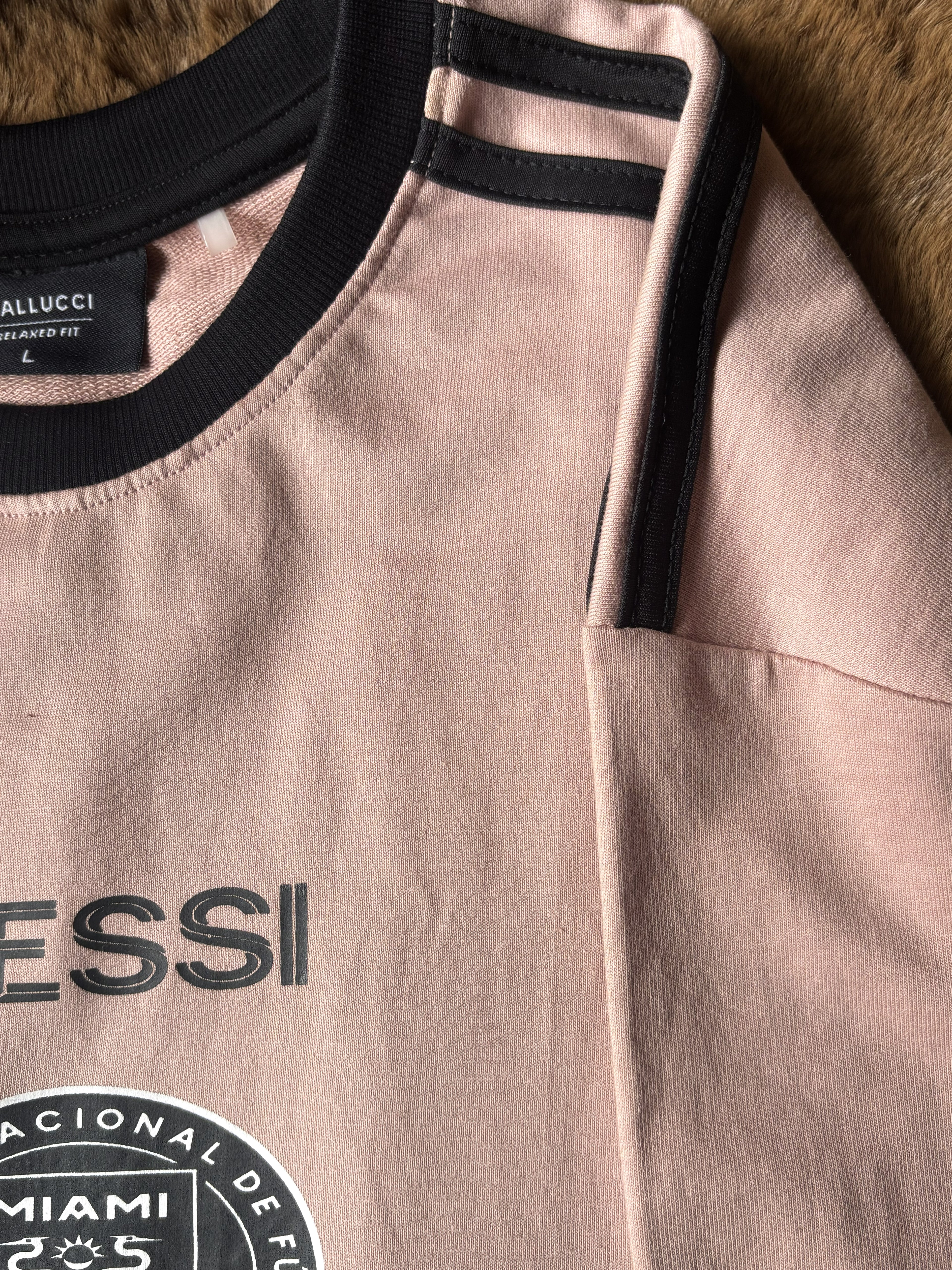 BALLUCI MESSI INTER MIAMI T-SHIRT — PALE PINK