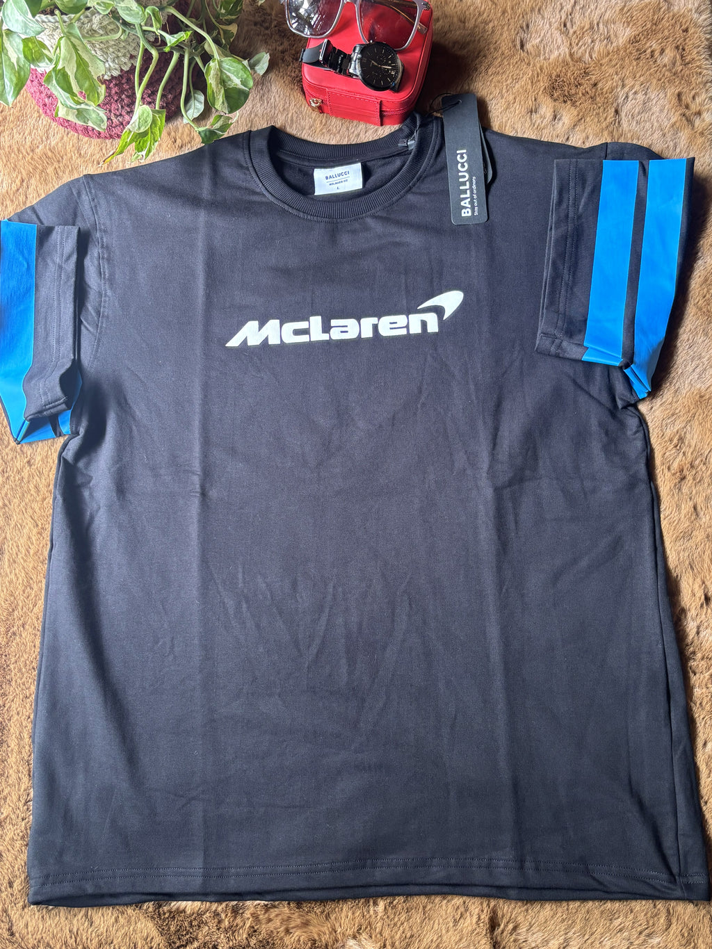 BALLUCI McLAREN F1 T-SHIRT — BLACK