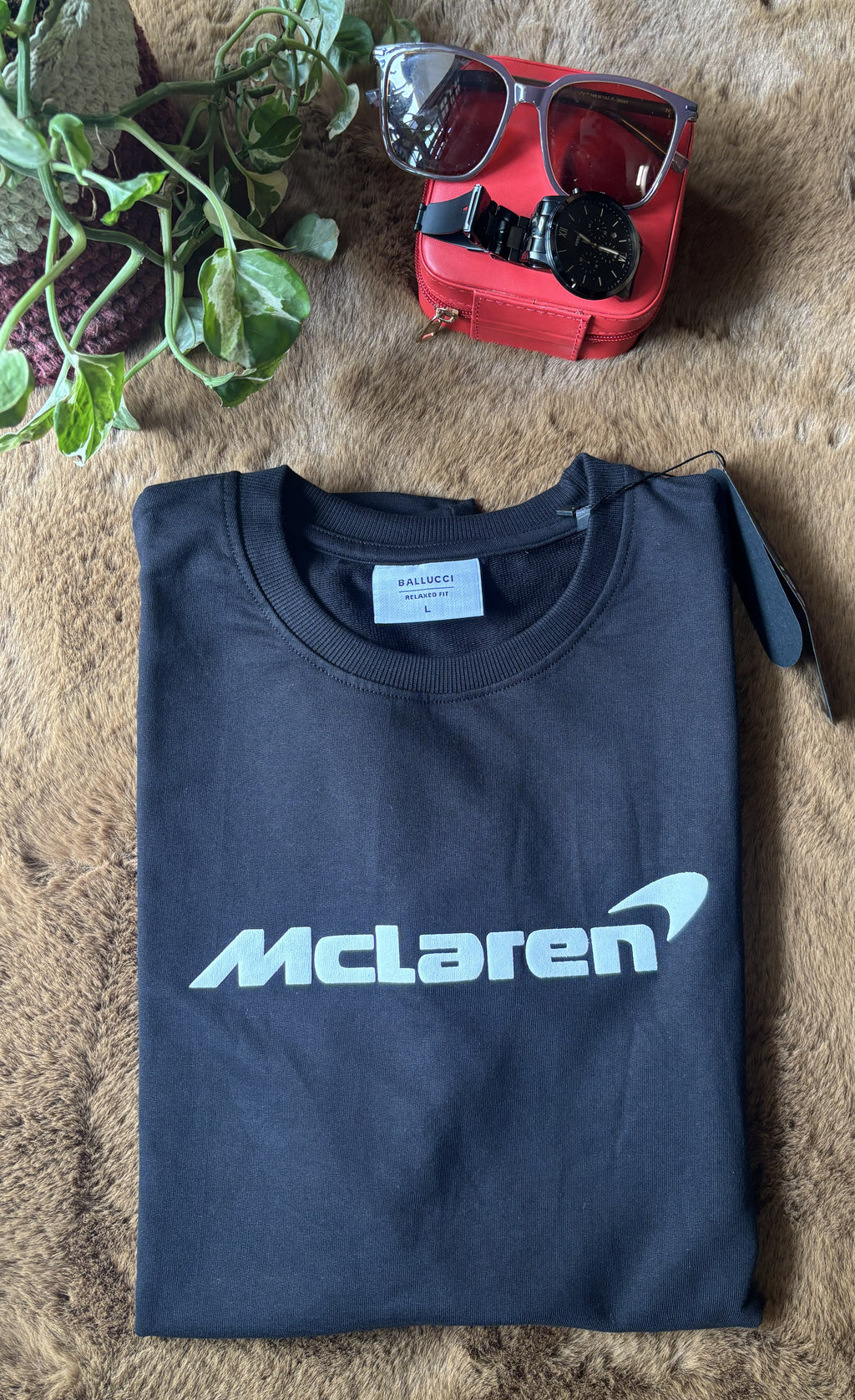 BALLUCI McLAREN F1 T-SHIRT — BLACK